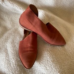 Free People open side slip on shoe.